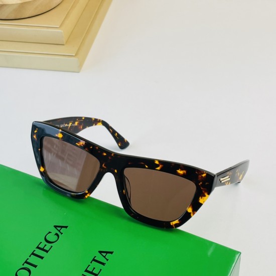 Bottega Veneta BV1121S Classic Acetate Cat Eye Sunglasses