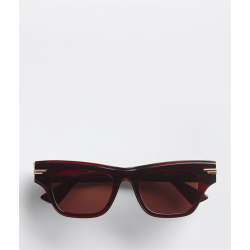 Bottega Veneta BV1122S Mitre Acetate Cat Eye Sunglasses