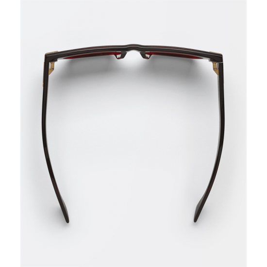 Bottega Veneta BV1122S Mitre Acetate Cat Eye Sunglasses