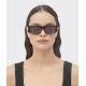 Bottega Veneta BV1144S Classic Acetate Oval Sunglasses