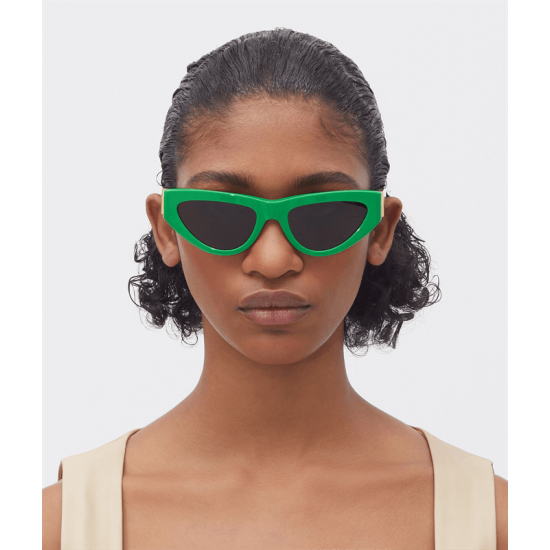 Bottega Veneta BV1176S Angle Acetate Cat-Eye Sunglasses