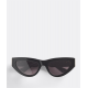 Bottega Veneta BV1176S Angle Acetate Cat-Eye Sunglasses