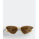 Bottega Veneta BV1186 Turn Cat-Eye Sunglasses