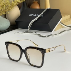 Chanel 2023 New Style Women's Square Sunglasses With Chain #S6879