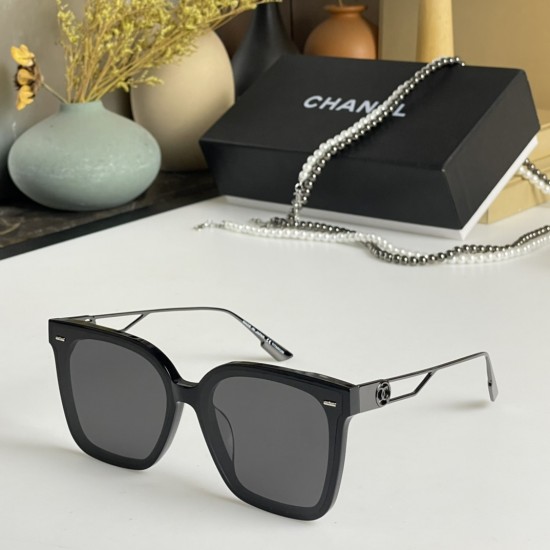 Chanel 2023 New Style Women's Square Sunglasses With Chain #S6879