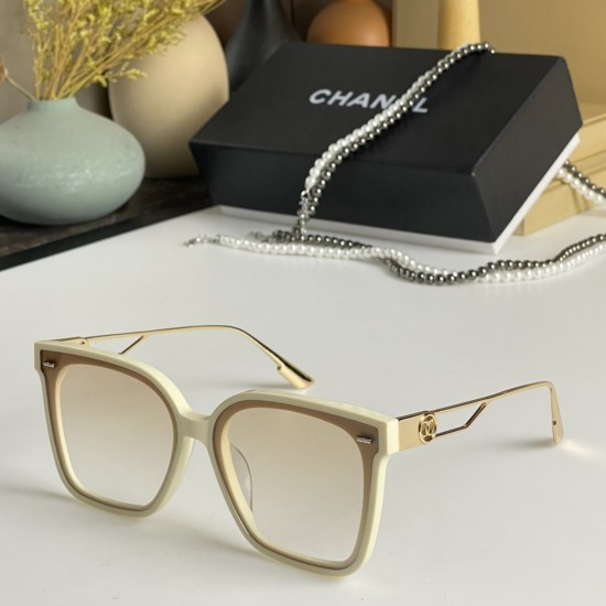 Chanel 2023 New Style Women's Square Sunglasses With Chain #S6879