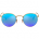 Matte Gold/Polarized Blue Mirror